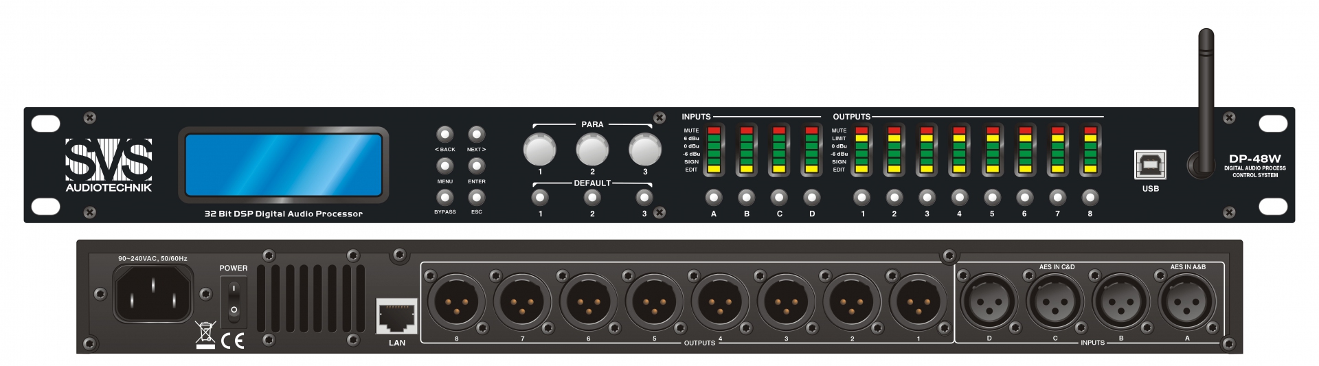 SVS Audiotechnik DP-48W Цифровой процессор: 4 входа 8 выходов в Магаданской области